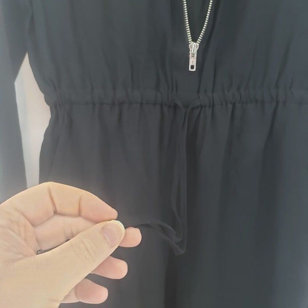 INC International Concepts Utility Jump Suit Size 8 Deep Black (AR) - Picture 2 of 8